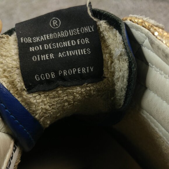 Golden Goode Slide Flag LTD Sneakers Distressed Designer Skate Shoes - Picture 13 of 16